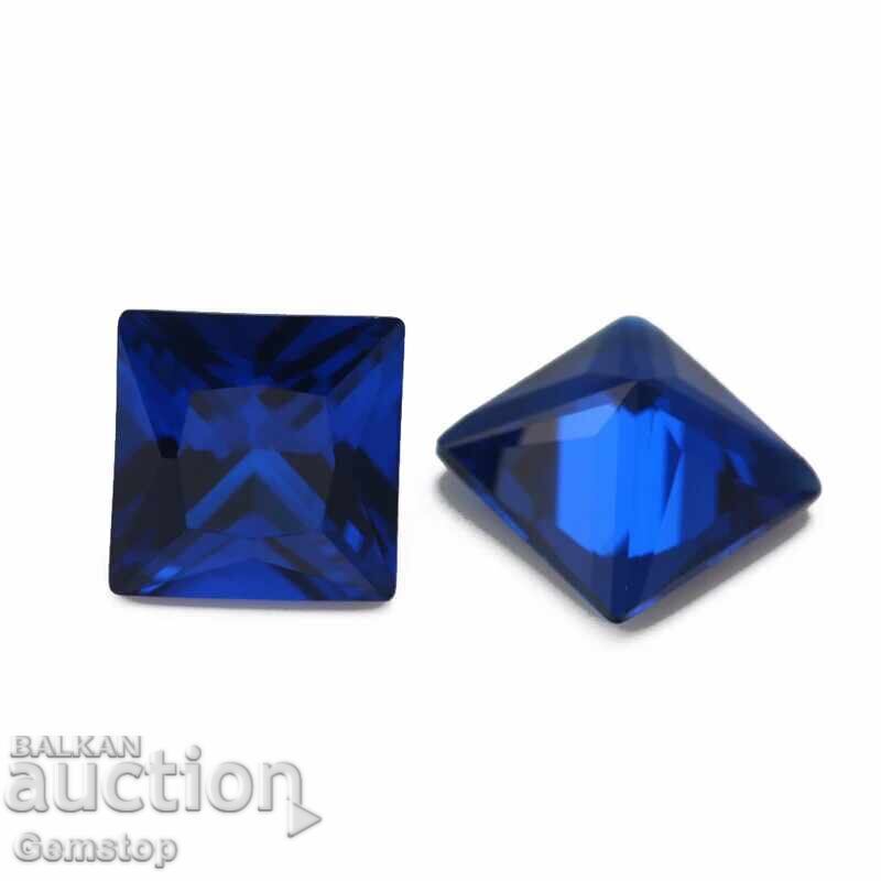 BZC! 3.90 ct Diffusion Sapphire Princess Cut from 1st! with price 0.01 BGN | € 0.01