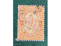 1882g-3st Μεγάλο λιοντάρι - Κουριόζ (έγχρωμο σημείο μπροστά από το πίσω πόδι)