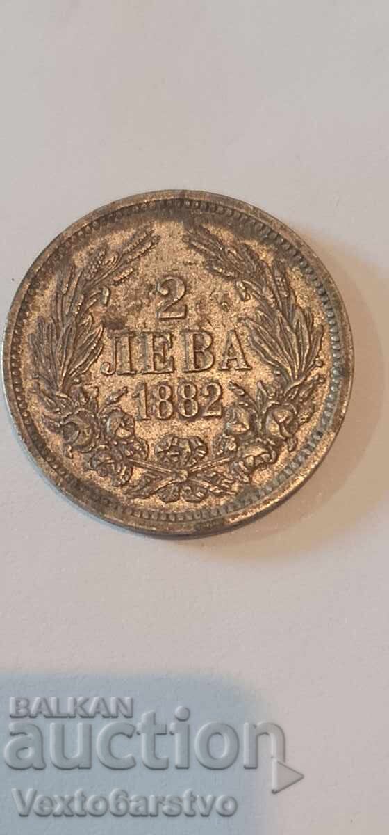 Coin - 2 leva 1882 g. BZC Coin - 2 leva 1882 g. BZC