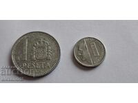 1 πεσέτα 1986 + 1994, Ισπανία,