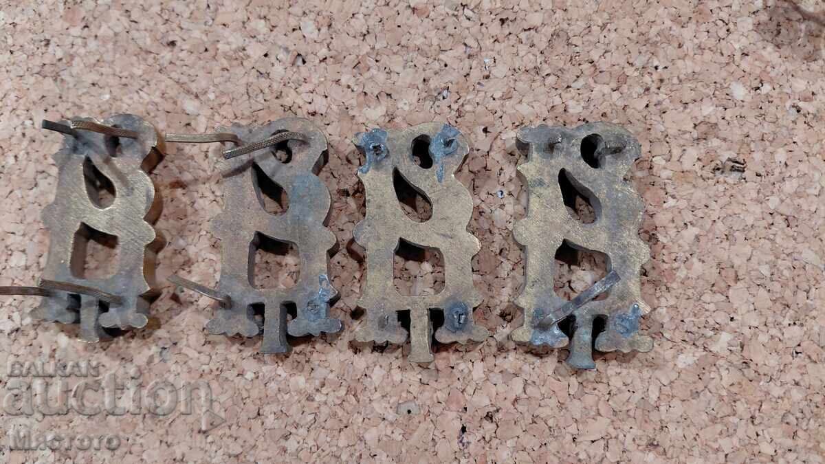 Venzeluri pentru Epoleti 4 buc. Țariste cu preț 1000.00 BGN | € 511.29 Venzeluri pentru Epoleti 4 buc. Țariste cu preț 1000.00 BGN | € 511.29