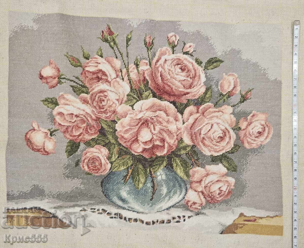 Аукцион Гоблен "Божури във ваза" 32/25 Аукцион Гоблен "Божури във ваза" 32/25