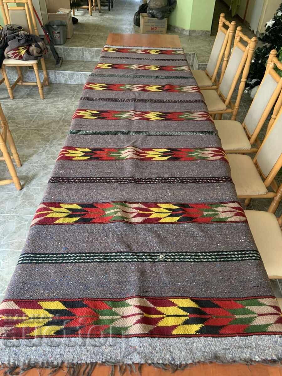 WOVEN WOOL RUG RUNNER 270 X 100 CM WOVEN WOOL RUG RUNNER 270 X 100 CM