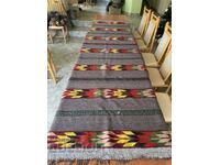 WOVEN WOOL RUG RUNNER 270 X 100 CM
