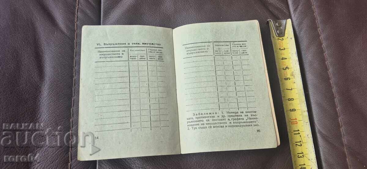 СЛУЖЕБНА ВОЙНИШКА КНИЖКА - 5