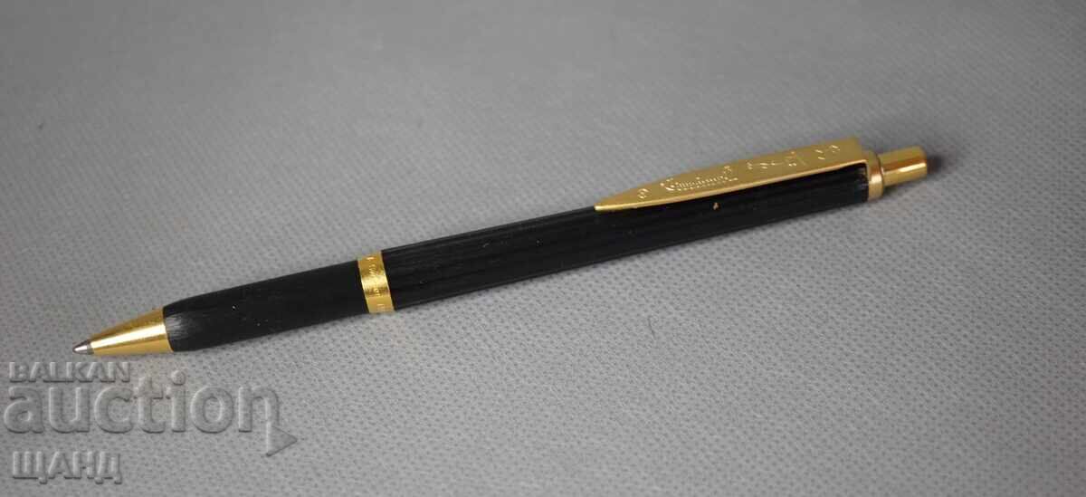 Auction Ballograf Mordica Old Advertising Ballpoint Pen with Box Auction Ballograf Mordica Old Advertising Ballpoint Pen with Box