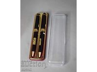 Set of 2 Old Luxury Fountain Pens with Box