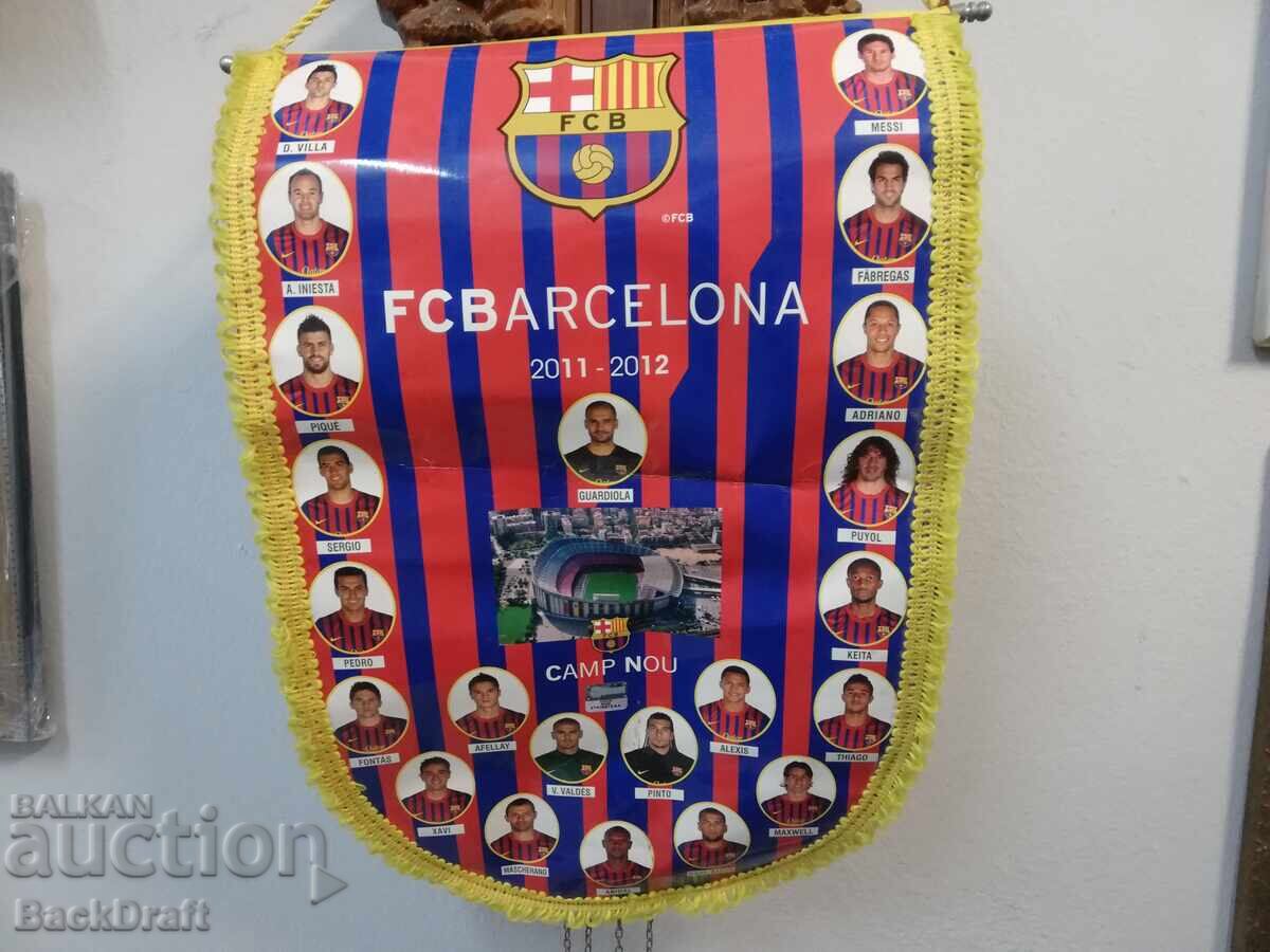 Football flag FC Barcelona, F.C. BARCELONA 2011-2012 Football flag FC Barcelona, F.C. BARCELONA 2011-2012