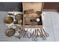 Λοτ ψαλιδιού σφυρήλατου, τασού, ρολογιού και άλλων