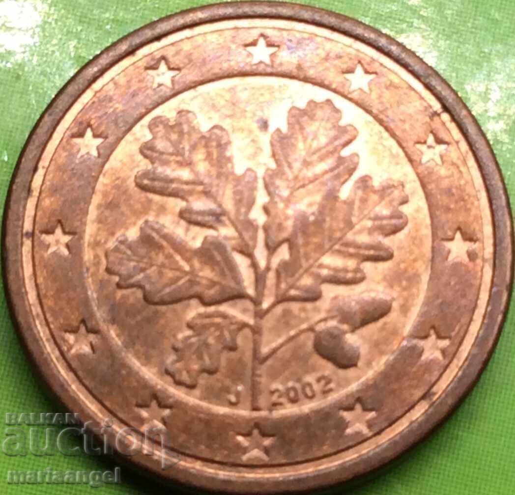 1 λεπτό του ευρώ 2002 Γερμανία - 7 1 λεπτό του ευρώ 2002 Γερμανία - 7