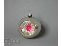 Old clay toy figurine for Christmas tree ball