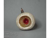 Old clay toy figurine for Christmas tree ball