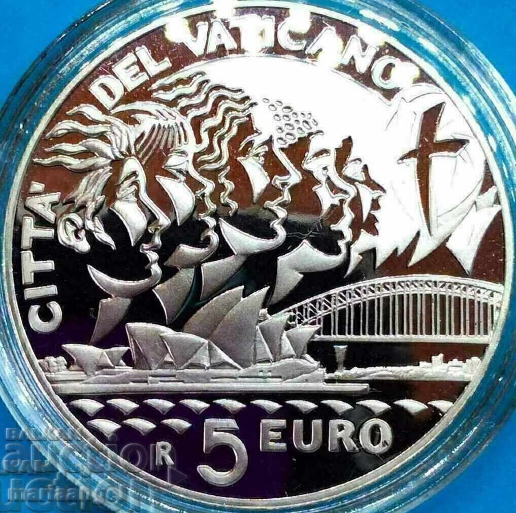 5 евро 2008 Ватикана юбилейна PROOF UNC серт 5 евро 2008 Ватикана юбилейна PROOF UNC серт