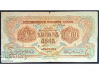 банкнота 1000 лева две букви "ТА" 1945 г.