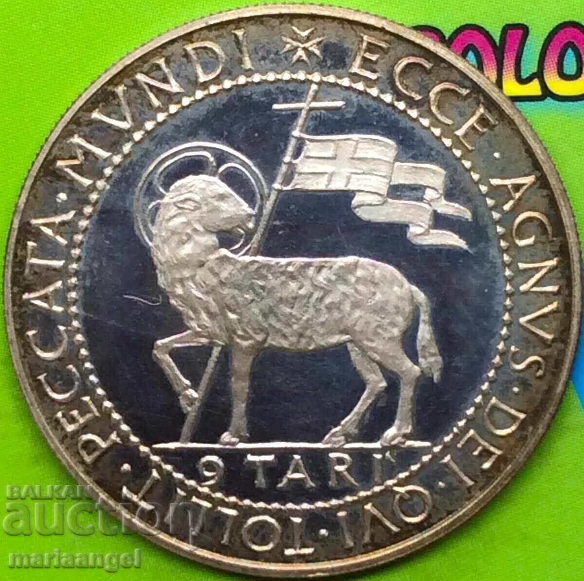 Malta 9 Tari 1969 Agnes Dei unc proof silver Malta 9 Tari 1969 Agnes Dei unc proof silver