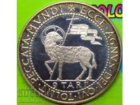 Malta 9 Tari 1969 Agnes Dei unc proof silver