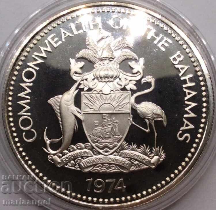 Delivery of 1 Dollar 1974 Bahamas USA UNC PROOF capsule Delivery of 1 Dollar 1974 Bahamas USA UNC PROOF capsule