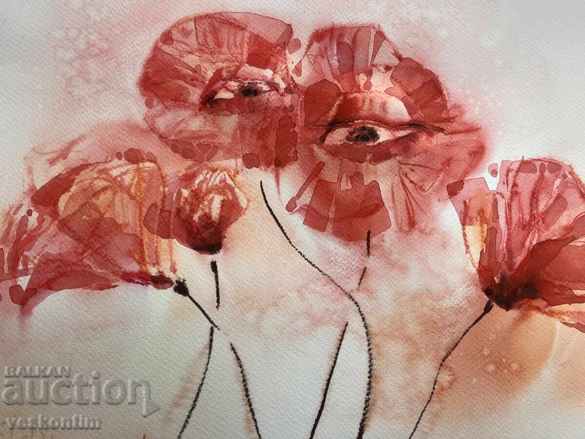 Watercolor Poppies Watercolor Poppies
