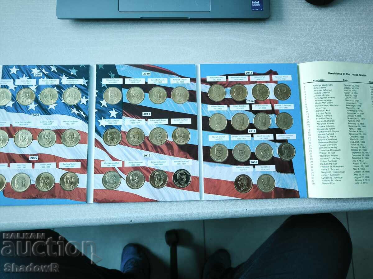 Аукцион Колекция Президентски Долари Аукцион Колекция Президентски Долари