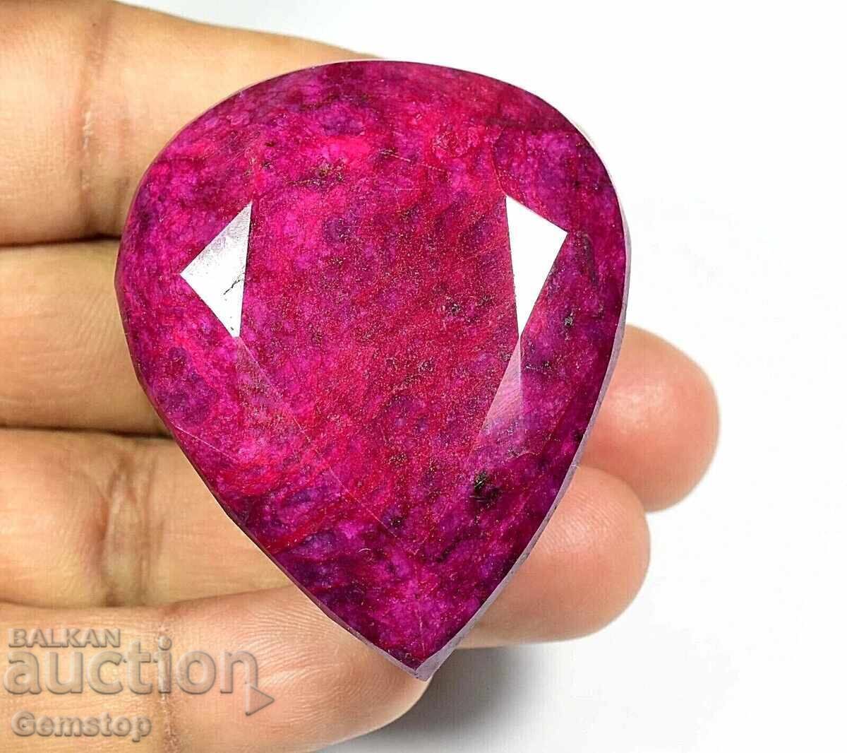 ΦΟΒΕΡΟ! 180.00 κ-τ. φυσικό ρουμπίνι αχλάδι πιστοποιημένο AGL από 1ο! ΦΟΒΕΡΟ! 180.00 κ-τ. φυσικό ρουμπίνι αχλάδι πιστοποιημένο AGL από 1ο!