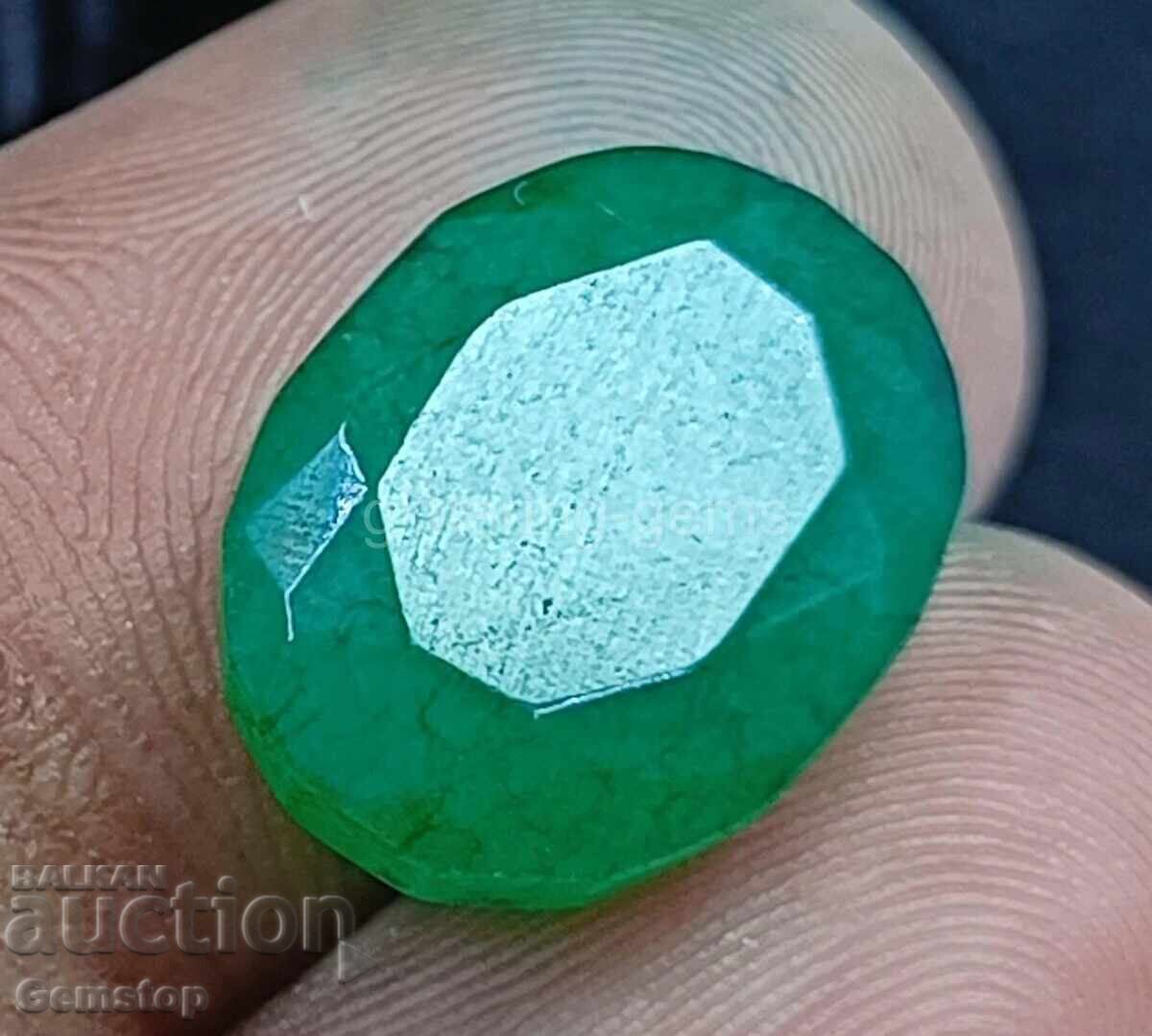 BZTS! 8.65 k-ta smarald natural oval certificat IGL de la 1st! BZTS! 8.65 k-ta smarald natural oval certificat IGL de la 1st!