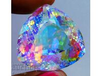 BZTS! 61.70 k-ta topaz mistic natural certificat.VGTL de la 1st!