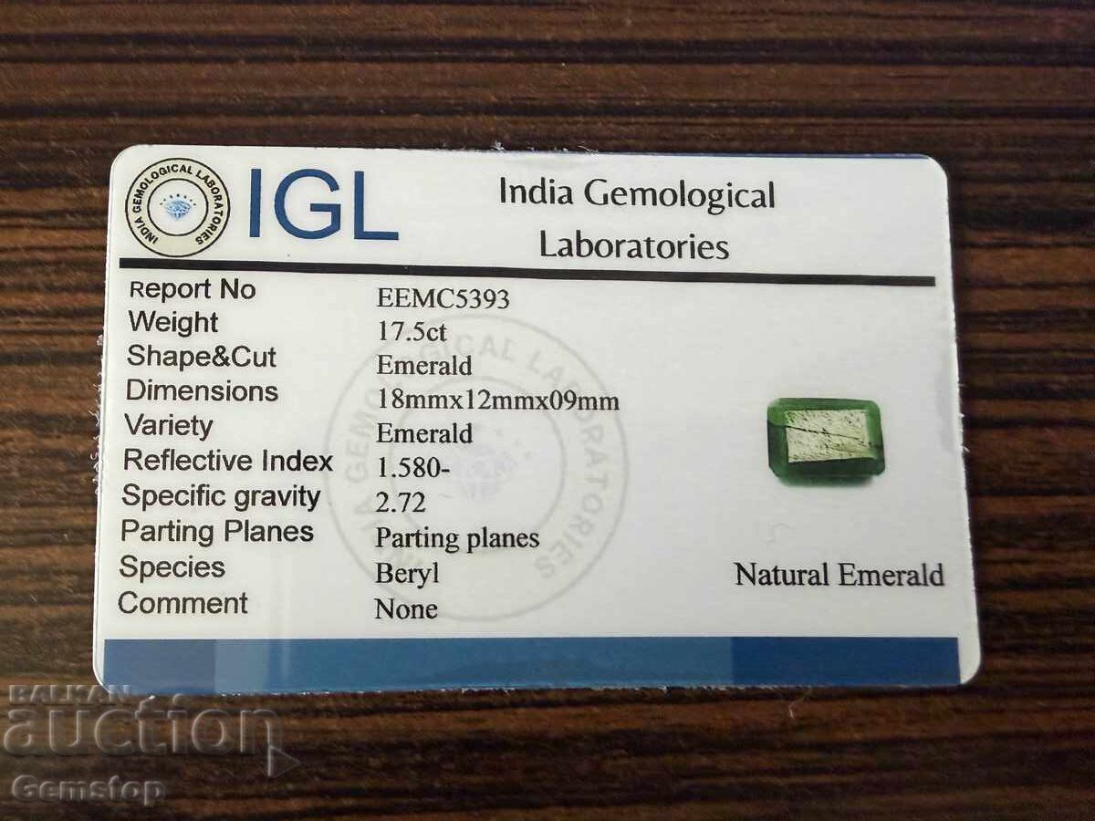 Παράδοση ΣΟΚ! 17.30 ct φυσικό σμαράγδι σμαράγδι πιστοποιημένο IGL από 1€! Παράδοση ΣΟΚ! 17.30 ct φυσικό σμαράγδι σμαράγδι πιστοποιημένο IGL από 1€!