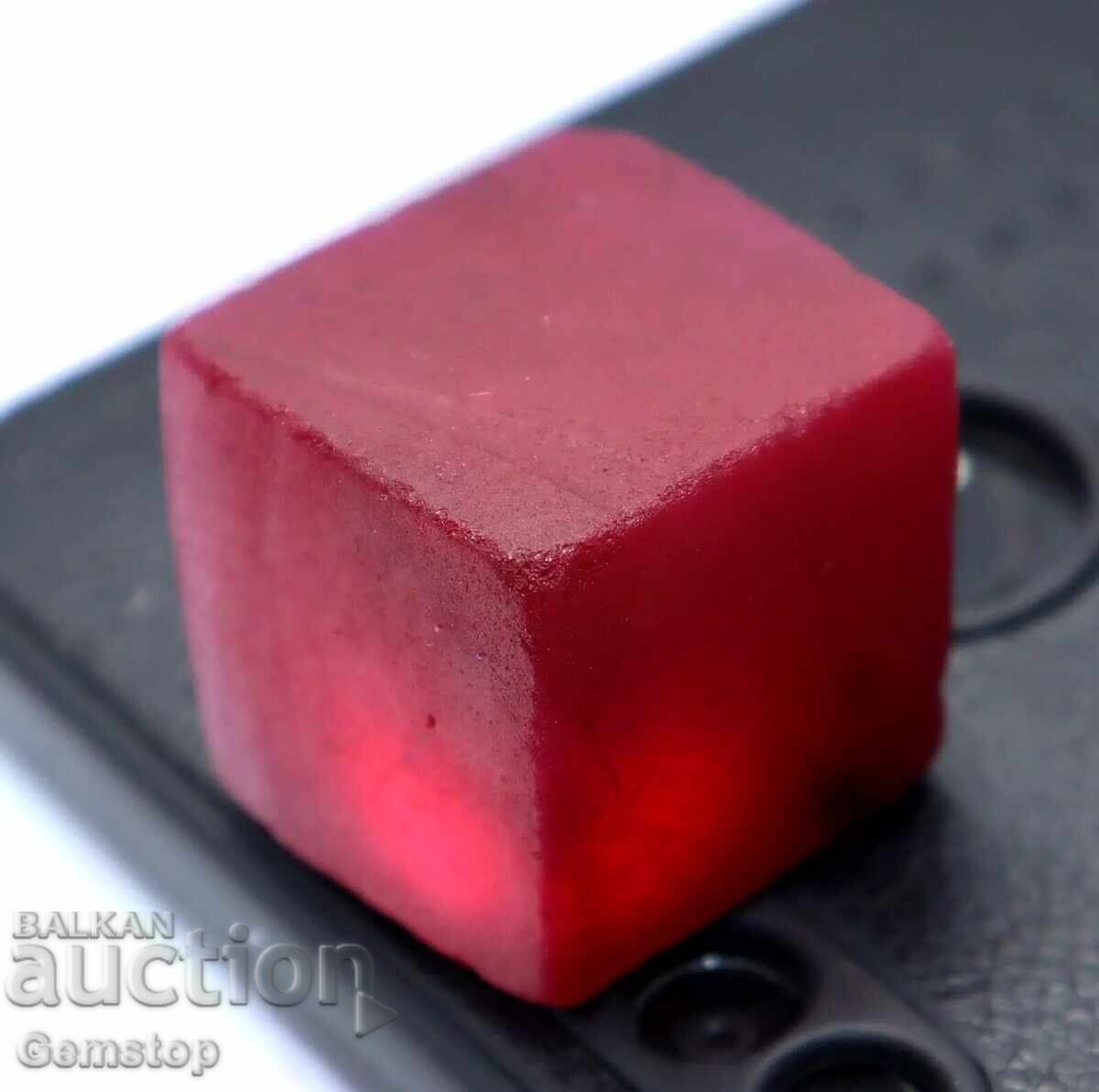 ΒΖΤ! 144.00 καράτια φυσικό ρουμπίνι κύβος πιστοποιημένο IGL από 1ο! με τιμή 0.01 BGN | € 0.01 ΒΖΤ! 144.00 καράτια φυσικό ρουμπίνι κύβος πιστοποιημένο IGL από 1ο! με τιμή 0.01 BGN | € 0.01