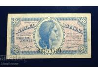 Spain, Испания , 50 центимос 1937 г, VF