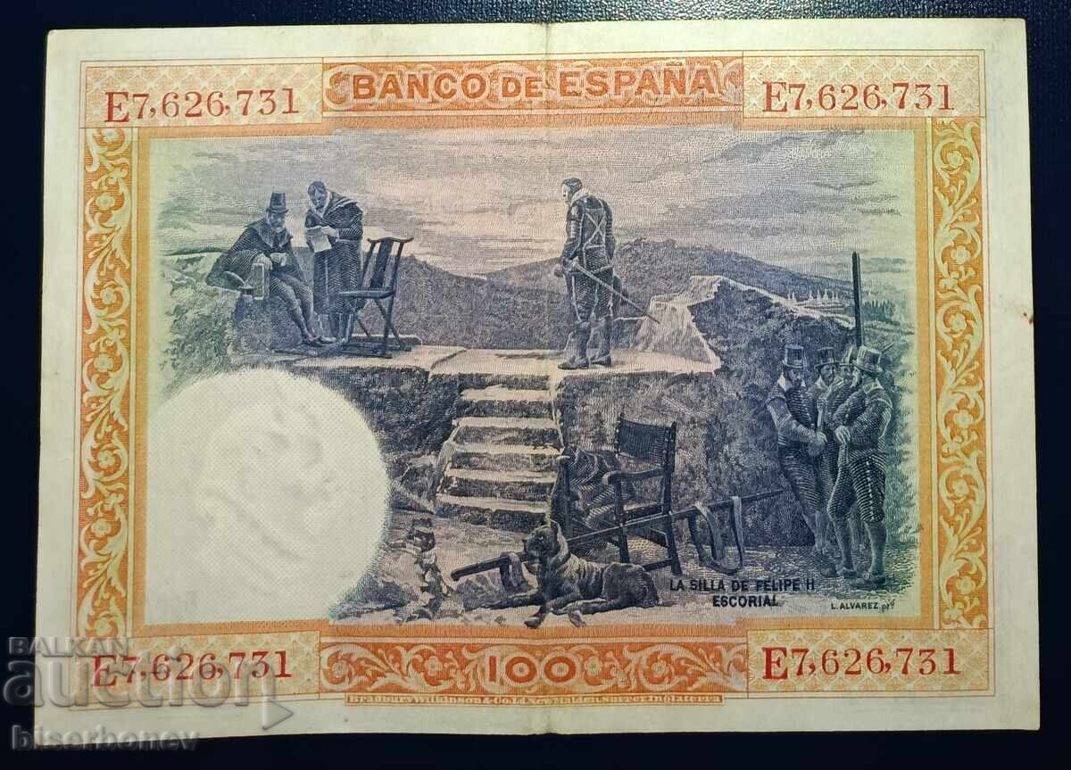 Spain, Spain, 100 Pesetas 1925, VF/XF with price 6.00 BGN | € 3.07 Spain, Spain, 100 Pesetas 1925, VF/XF with price 6.00 BGN | € 3.07