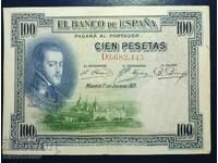 Spain, Spain, 100 Pesetas 1925, VF