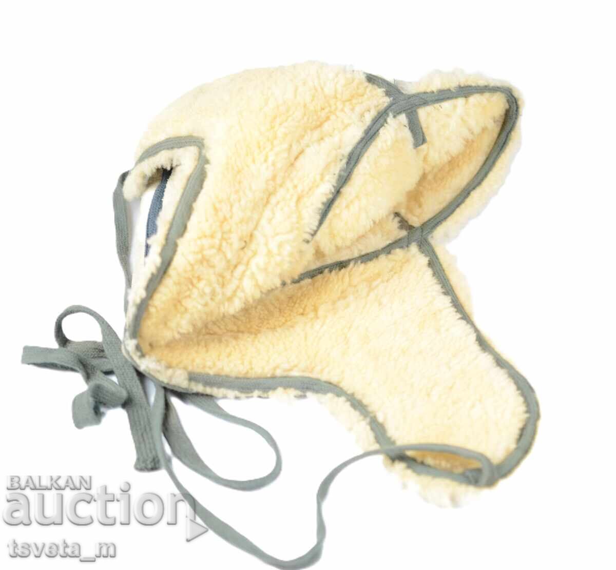 Αεροπορική σκούφος από φυσικό δέρμα αρνιού με τρίχωμα - 5 Αεροπορική σκούφος από φυσικό δέρμα αρνιού με τρίχωμα - 5