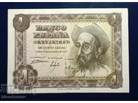 Spain, Испания , 1 песета 1951 г, XF
