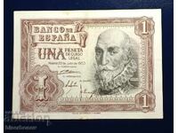 Spain, Испания , 1 песета 1953 г, VF/XF