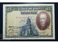 Spain, Испания , 25 песети 1928 г, VF++