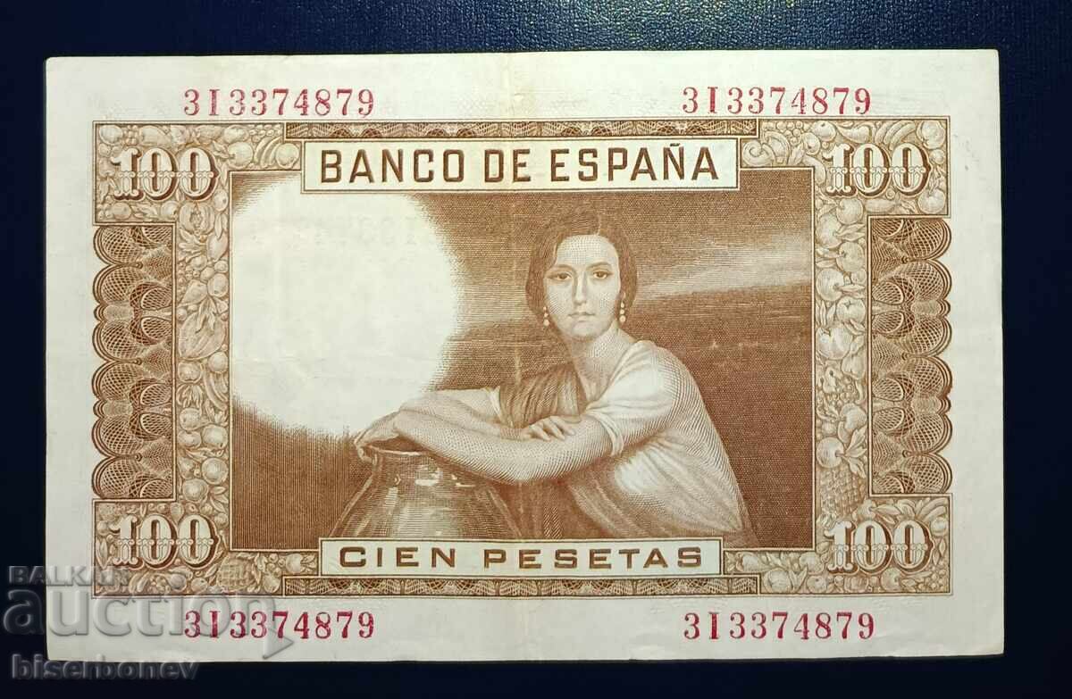 Spain, Spain, 100 Pesetas 1953, VF with price 10.00 BGN | € 5.11 Spain, Spain, 100 Pesetas 1953, VF with price 10.00 BGN | € 5.11