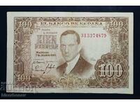 Spain, Spain, 100 Pesetas 1953, VF