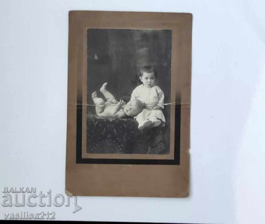 Foto veche pe carton Foto veche pe carton