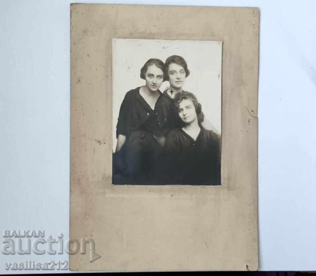 Foto veche pe carton Foto veche pe carton