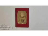 Fotografie veche pe carton, mică