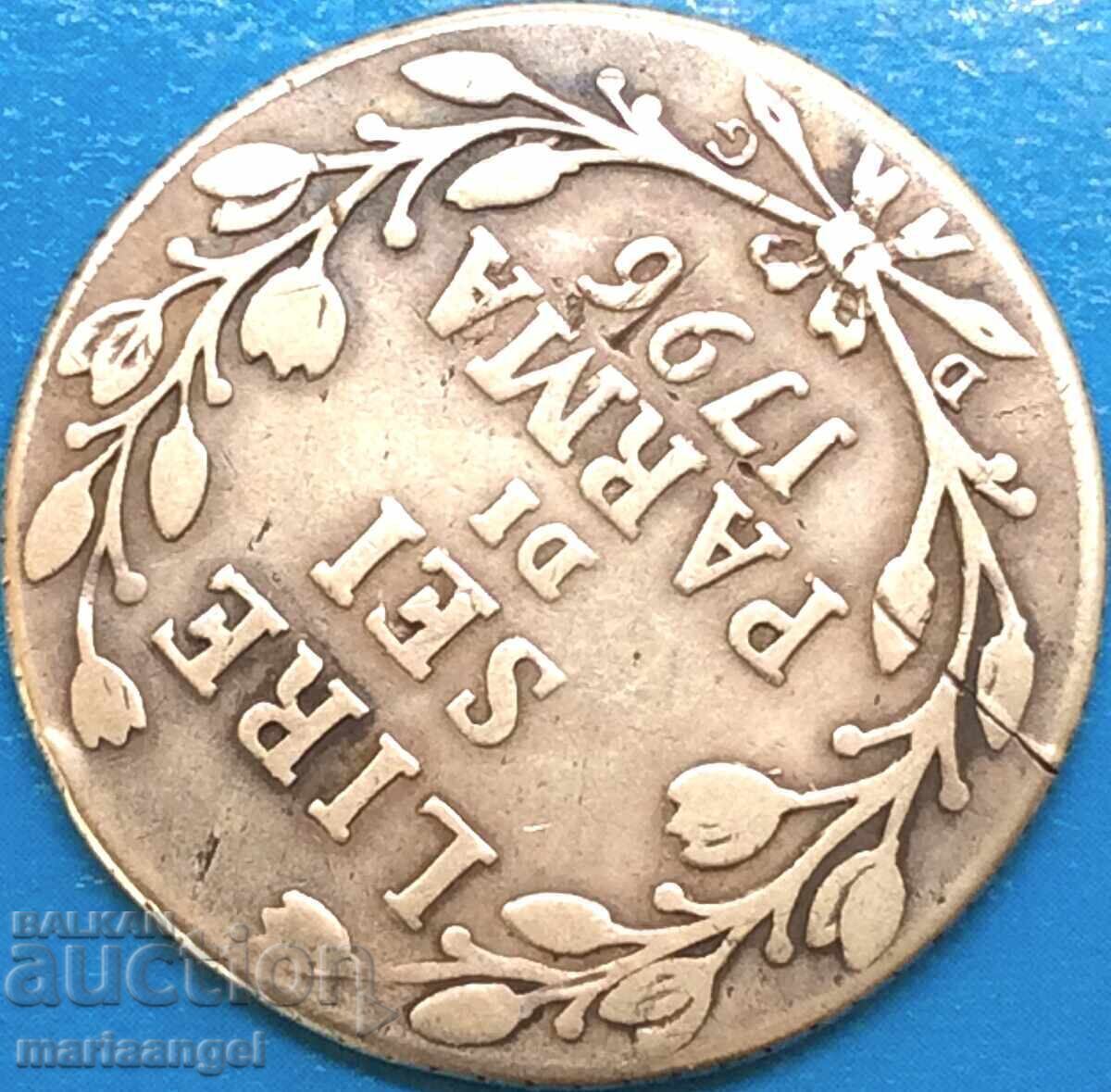 Παράδοση Πάρμα 6 Λίρες 1796 Ιταλία Φερδινάνδος ντι Μπουρμπόν 7,03γρ Ag Παράδοση Πάρμα 6 Λίρες 1796 Ιταλία Φερδινάνδος ντι Μπουρμπόν 7,03γρ Ag