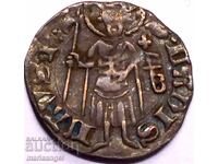 Hungary 1 Denar Louis I Silver - Small and Rare