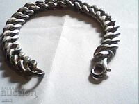 много стара среберна гривна антика проба925