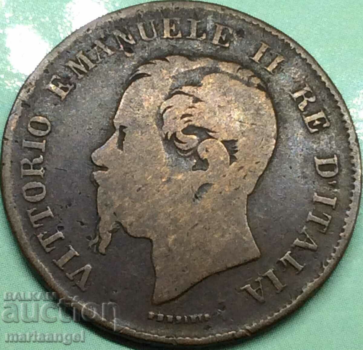 5 centesimi 1861 Italy M - Milan Victorio Emanuele III 5 centesimi 1861 Italy M - Milan Victorio Emanuele III