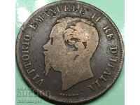 5 centesimi 1861 Italy M - Milan Victorio Emanuele III