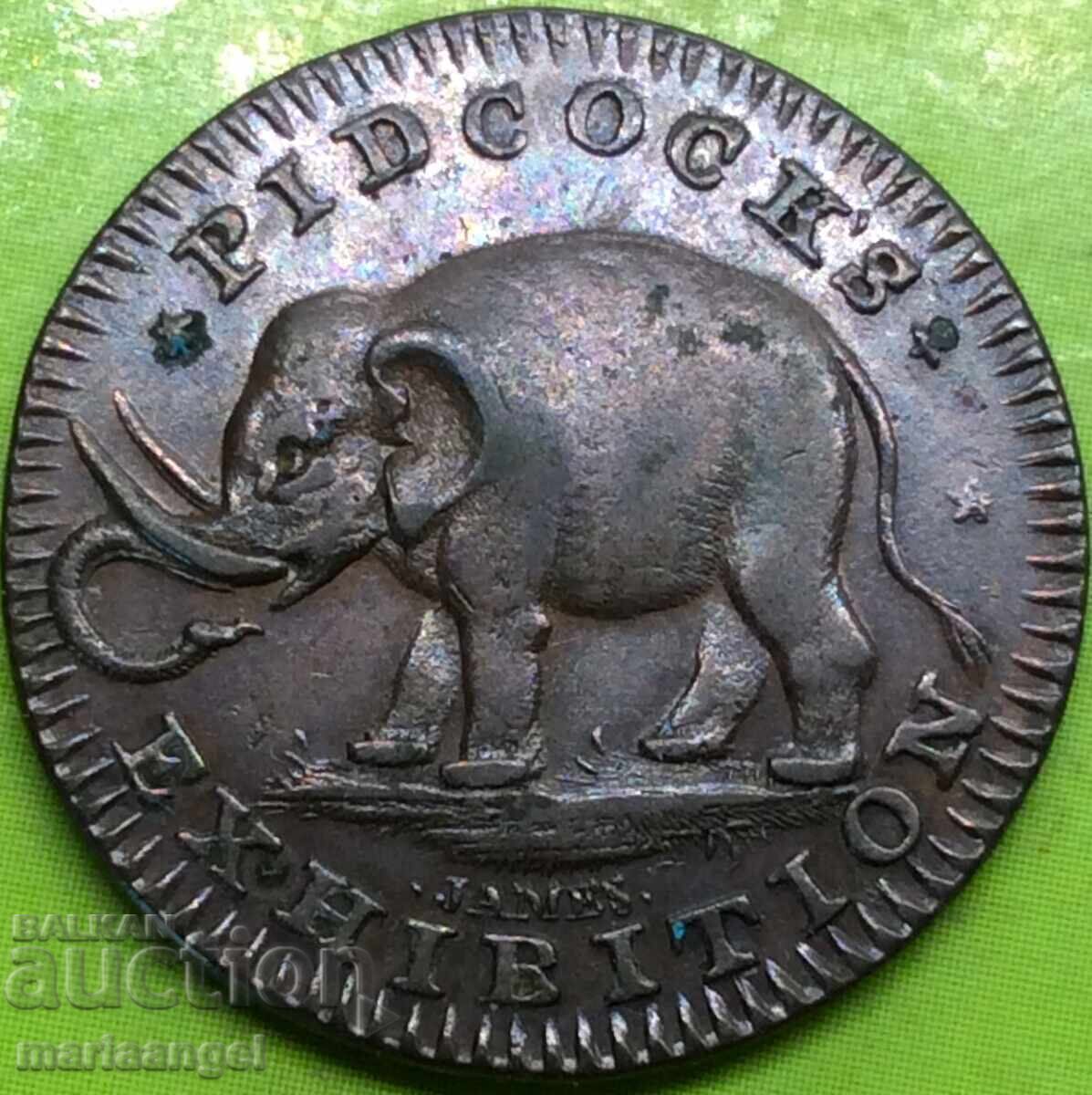 Great Britain Farthing 1795-1801 Middlesex Pidcock Off. rare Great Britain Farthing 1795-1801 Middlesex Pidcock Off. rare