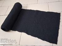 Paid roll of hand-woven wool fabric 4/0.38 m black broadcloth