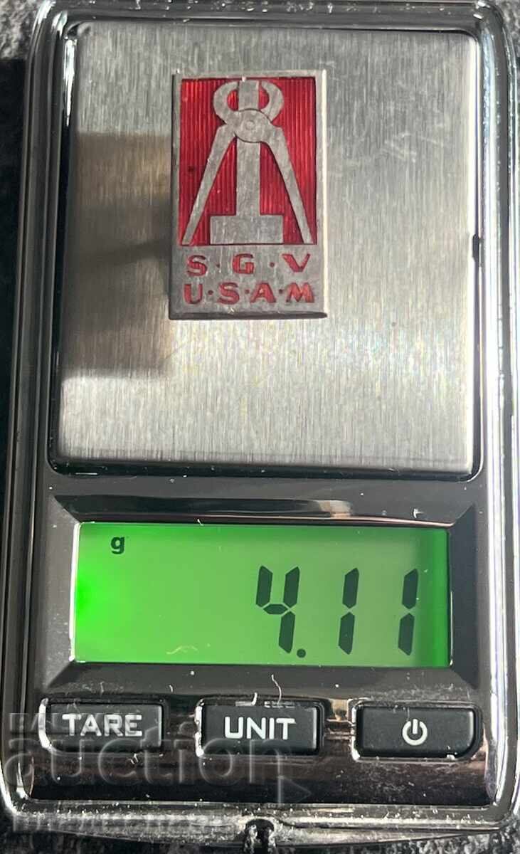 Аукцион стара значка бутонела Швейцария 4.11 гр. Сребро Аукцион стара значка бутонела Швейцария 4.11 гр. Сребро