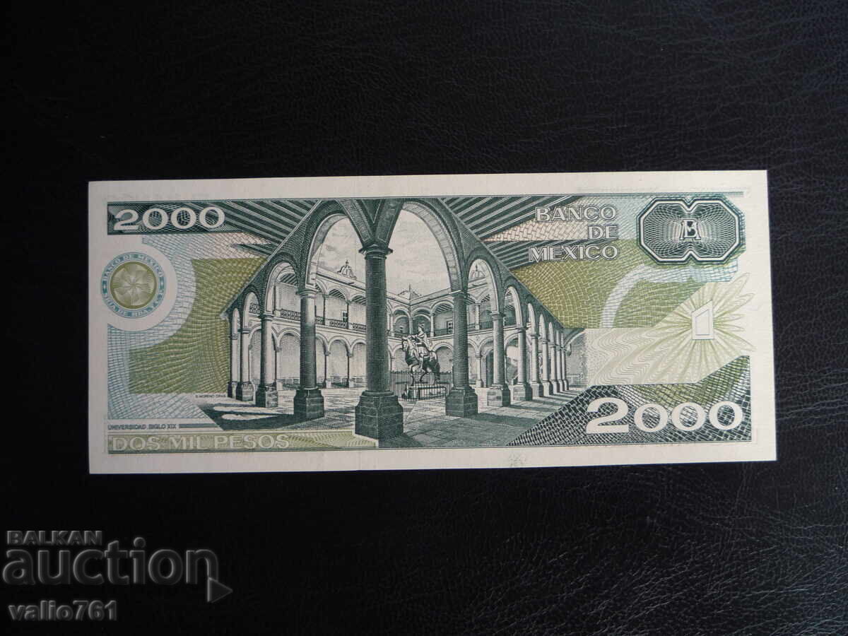 MEXICO 2000 2,000 PESOS 1989 NEW UNC with price € 5.00 | 9.78 BGN
