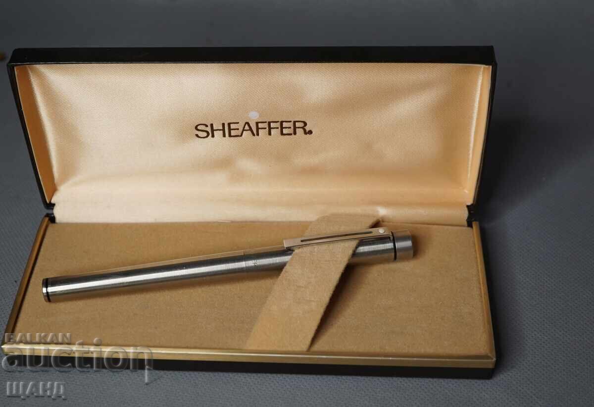Παλαιό στυλό Sheaffer ΗΠΑ με κουτί διαφήμισης PHILIPS Παλαιό στυλό Sheaffer ΗΠΑ με κουτί διαφήμισης PHILIPS